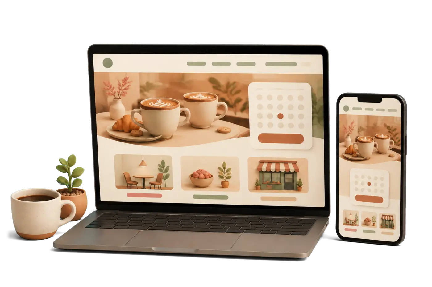 Maison Brune — Desktop view